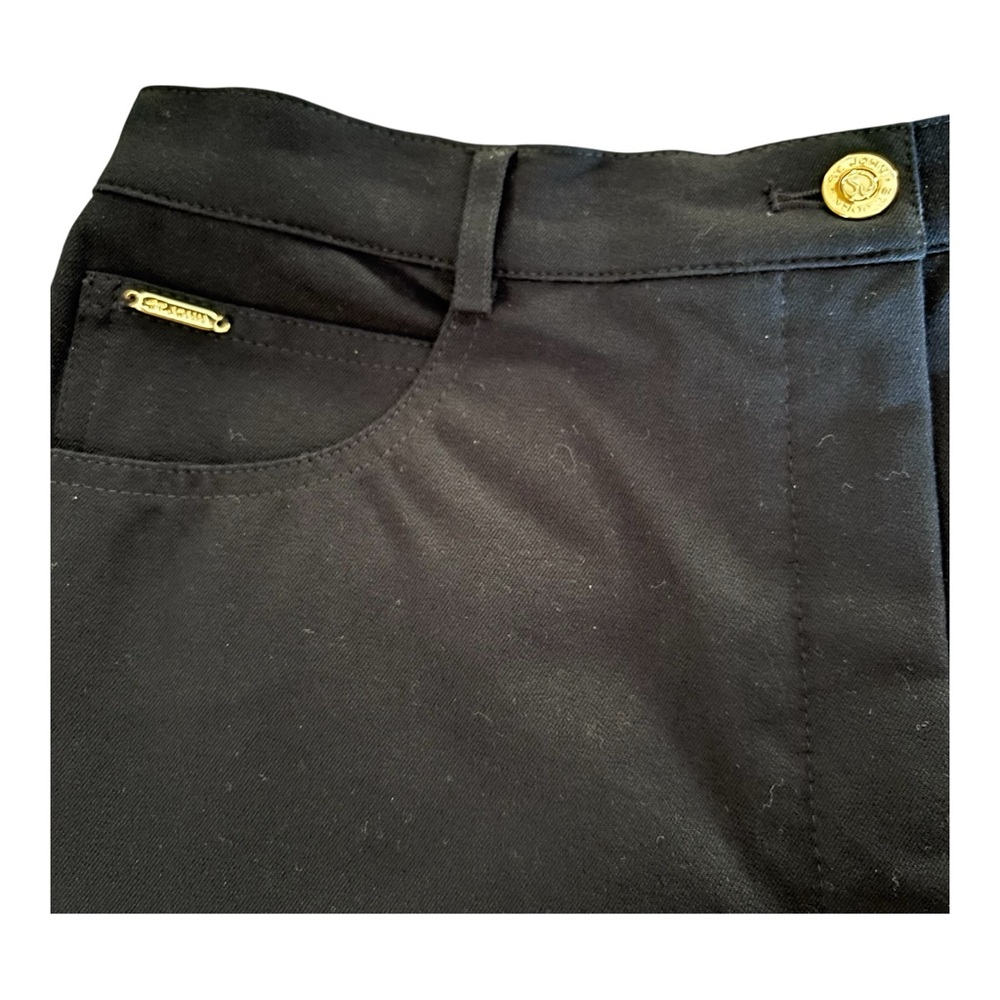NWT St. John Sport Essentials Black Cropped Pants Sz 14 - Picture 4 of 9